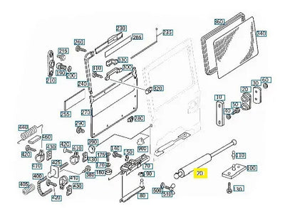 Soporte Elevacion Puerta Mercedes Benz G500 G55 G65 Amg