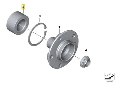 Balero Rueda Trasero Bmw 118 325 420 220 120 125 135 318