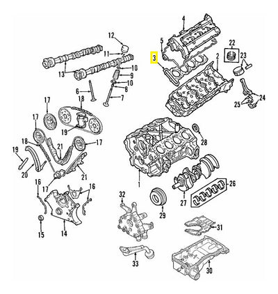 Junta De Cabeza Motor Para Volvo S80 Xc90 2007 Al 2010
