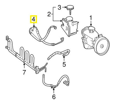 Manguera Direccion Alta Precion Mercedes M271 W204 12-14