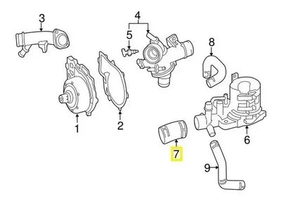 Manguera Agua Termostato Mercedes Om651 Om646 07-19