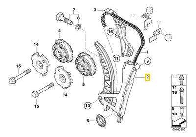 Guia Cadena Principal Motor Bmw 525i 740i M1 530 535i N54
