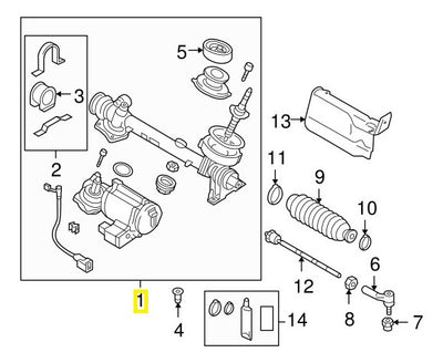 Caja Dirección Bora-golf Mk5 De 3ra Generación