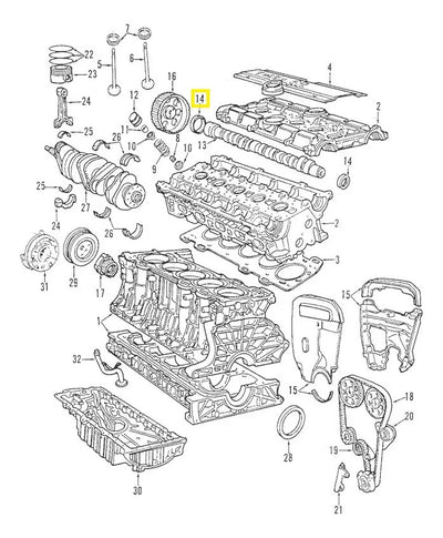 Reten Arbol Levas Volvo S40 V40 1.8 1.9 2.0 T4 2000-2004