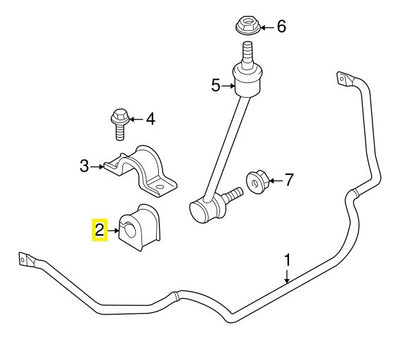 Buje Barra Estabilizadora Delantera Freelander V6 2.5l 02-05