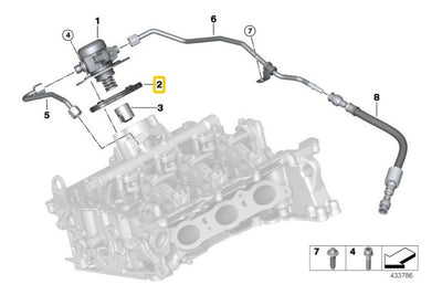 Junta Bomba Gasolina Bmw 118 320 X1 X3 Mini Cooper S Jcw