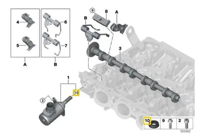 Junta Servomotor Sistema Valvetronic Bmw B48 B58 2016-2019