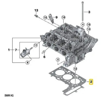 Junta Cabeza Motor Bmw 118i 318i X1 B38 Mini Cooper F55