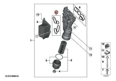 Juntas Enfriador Toma Filtro Aceite Bmw X1 Mini Cooper S