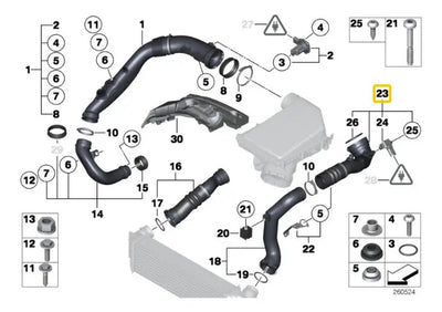 Manguera Aire Intercooler Bmw E70 E71 N55 X5 X6 2011-2013