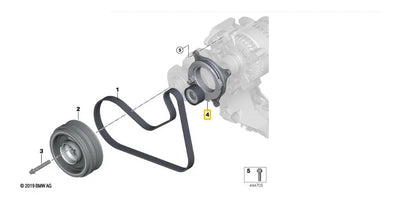 Tensor Banda Accesorios Bmw 118i 220i 318 420i 2016 A 2019
