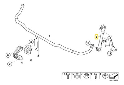Tornillo Estabilizador Bmw E60 525i 550i 530i 535i 2007-10