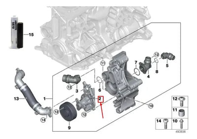 Bomba De Agua Motor Bmw X3 X4 2018 2019
