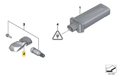 Sensor Presion Neumaticos Bmw 135i 325 528 740 X1 X3 X5 Z4