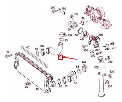 Manguera Aire Turbo Intercooler Sprinter W906 2007 Al 2009
