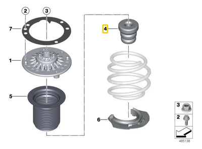 Tope Goma Amortiguador Delantera  Mini Cooper F56 2014-2022