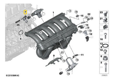 Conector Respiracion Admision Bmw 125 130 325 525 530 07-14