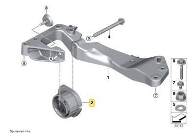 Soporte De Transmision Bmw E84 N20 X1 X3 2007 Al 2015