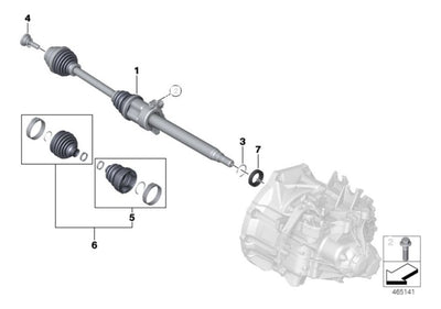 Eje De Transmision Detantero Mini Cooper One F57 2017-2022
