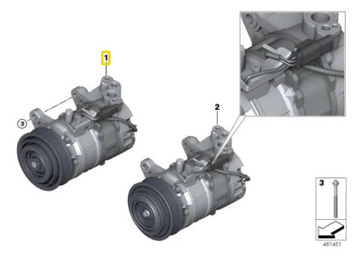 Compresor Acondicionado Bmw F20 F22 118 120i 135 220 235 240