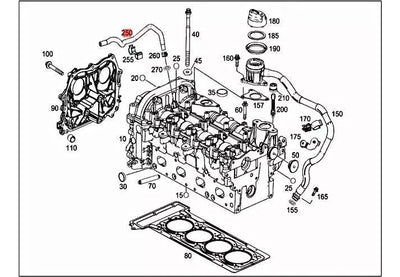 Manguera Radiador Mercedes A180 A200 A250 B180 Gla200 13-19