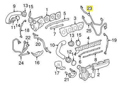 Manguera Turbo Compresor Mercedes Cl63 Gle500 Ml500 S500