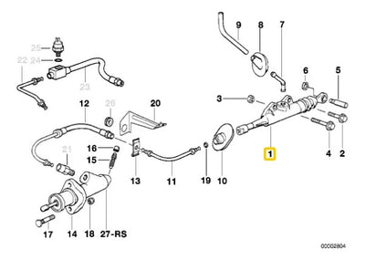 Bomba Clutch Cilindro Maestro Bmw 318i 320 323 325 328 92-98