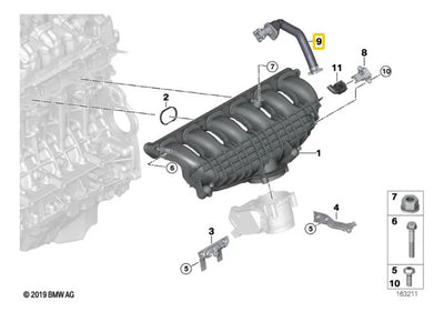Manguera Ventilacion Carter Bmw 135i 335i 2009 Al 2011 N54