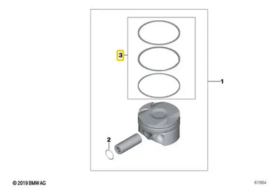 Anillos Bmw 3' E90 E91 E92 E93 335i Solo Motor N54 6cil