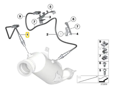 Sensor Oxigeno Antes Catalizador Bmw M235 13-22, 335 11-15