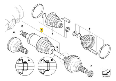 Flecha Delantera Derecha Bmw X5 2001 Al 2006