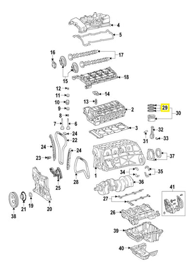Juego Anillos X 4 Piston Mercedes C200 12-14, C250 12-14