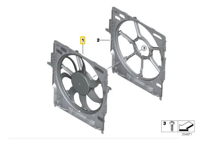 Motoventilador Enfriamiento 400 Watts Motor Bmw N20 X5 14-18