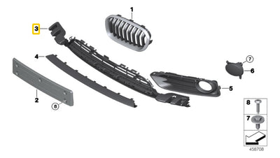 Parrilla Central Delantero Bmw 118i 120i 125i 135i 2013-2019