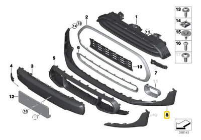 Spoiler Mini Cooper Chili 2014 2015 2016 2018 2020 Envio