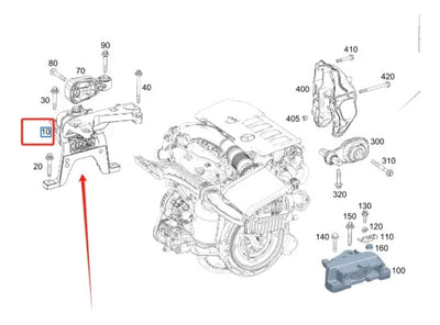 Soporte Superior Motor Mercedes A200 Gla200 2020 Al 2023