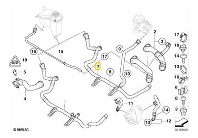 Manguera Termostato Retorno Bmw 120i M Sport 08-12