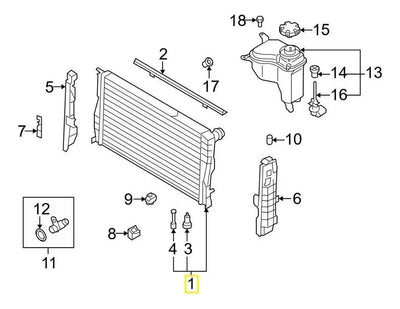 Radiador Enfriamiento Motor Para Tesla S 2016 - 2025