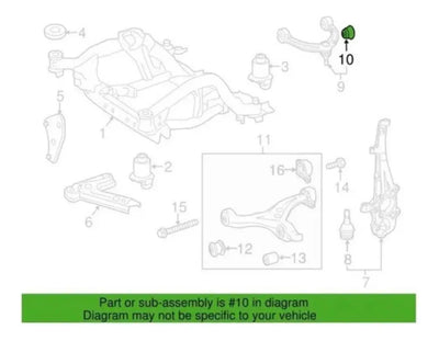 Buje Horquilla Superior Mercedes Del Gls450 Ml500 Gl500