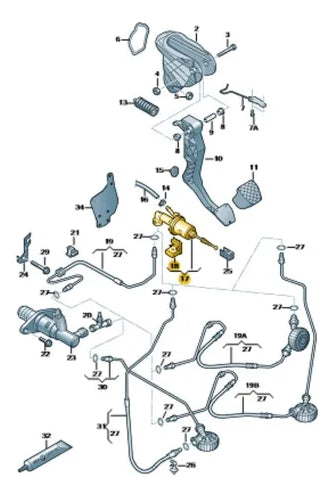 Cilindro Maestro Embrague Clutch Audi A3 Del 2003 A 2014