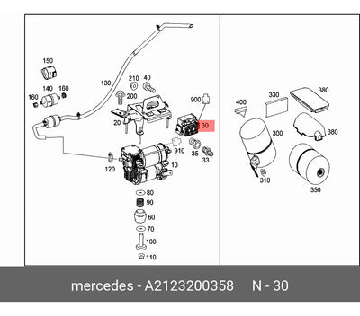 Bloque Válvulas Suspensión De Aire Gl450 2012 2013 2014 2015