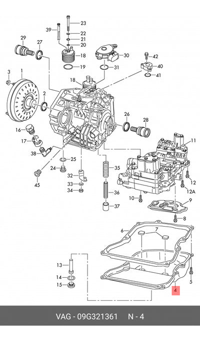 Carter Aceite Transmisión Vw Jetta Tiguan Polo  Audi A4