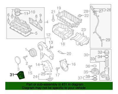 Junta Empaque Base Filtro Aceite 2.0t Vw Tiguan Jetta Golf