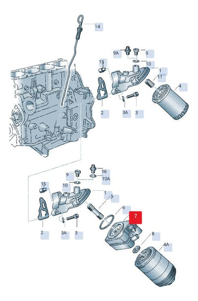 Enfriador De Aceite Vw Jetta A2 A3 A4 068117021b