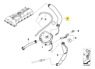 Manguera Ventilacion Pcv C/sensor Bmw 325i 525i Z4 2004-07