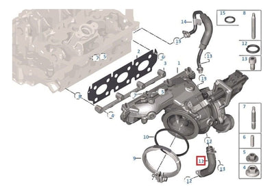Tubo Alimentacion Aceite Bmw F20 F30 F48 118 318 X1