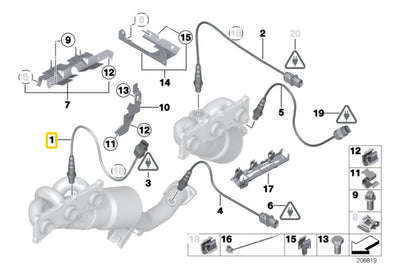 Sensor Oxigeno Bmw E84 523 525 530 325 335 X1 2005-2011