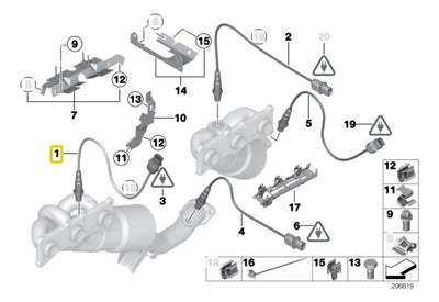 Sensor Oxigeno Bmw E90 323 325 335 525 530 X1 2005-2011