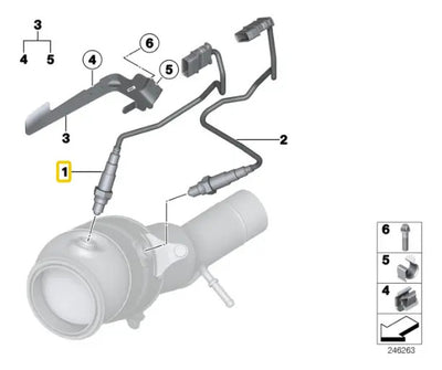 Sensor De Oxigeno Bmw 125i 220i 320i 420i 520i X1 X3 2.0l