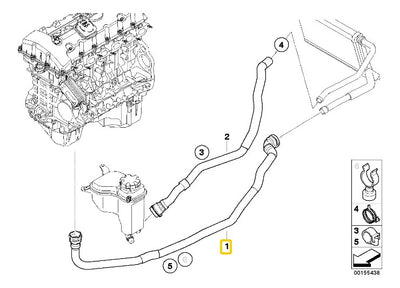Manguera Radiador Calentador Bmw N52n 125i 130i 135i M1